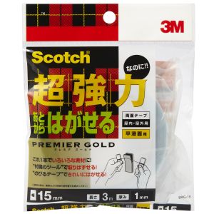 スリーエム 3M スリーエム 3M SRG-15 超強力なのにあとからはがせる両面テープ 15mm×3m