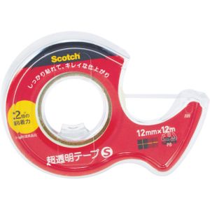 スリーエム 3M スリーエム 3M CC1809-D-N スコッチ 超透明テープS 18mmX9m ディスペンサー付