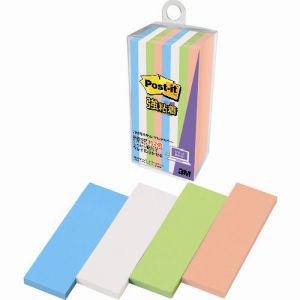 スリーエム 3M スリーエム 3M 500SS-MC-4 ポスト イット 強粘着ふせんマルチカラー4