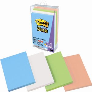 スリーエム 3M スリーエム 3M 656SS-MC-4 ポスト イット 強粘着ノートマルチカラー4