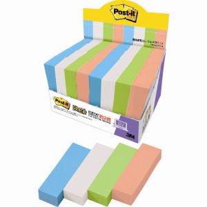 スリーエム 3M スリーエム 3M 7001SS-MC-4 ポスト イット 強粘着見出しマルチカラー4増量パック
