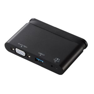 エレコム ELECOM エレコム ELECOM USB Type-C接続モバイルドッキングステーション ブラック DST-C07BK