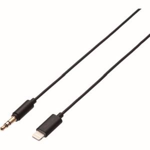 エレコム ELECOM エレコム ELECOM Lightning-φ3.5変換AUXケーブル(ストレート-ストレート) 1m ブラック AX-L35D10BK