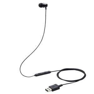 ELECOM エレコム エレコム HS-KD06UBK 子ども用イヤホン インナーイヤー型 高耐久 ミュートスイッチ付 片耳 USB ブラック