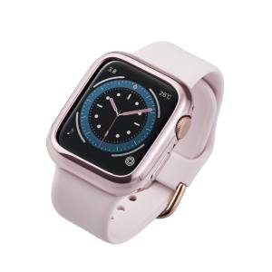 エレコム ELECOM エレコム AW-20SBPUPNG Apple Watch 40mm ソフトバンパー メタリックデザイン ピンクゴールド