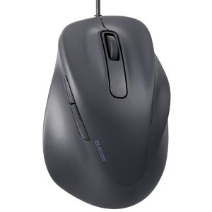 エレコム ELECOM エレコム M-XGM30UBSKBK マウス EX-G 2023年モデル 右手専用 Mサイズ 有線 5ボタン 抗菌仕様 静音設計 ブラック