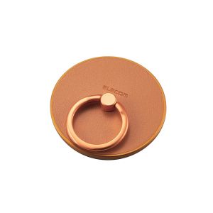 ELECOM エレコム エレコム P-STRMKMLBR マグネットスマホリング レザー MAGKEEP ブラウン