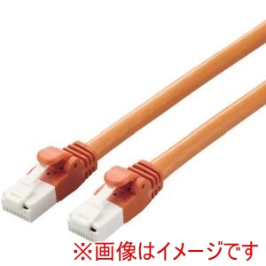 エレコム ELECOM エレコム LD-GPAT/DR2/RS LANケーブル CAT6A対応 EU RoHS指令準拠 爪折れ防止 2.0m オレンジ