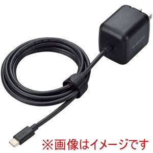 エレコム ELECOM エレコム ACDC-PD8665BK ノートPC用ACアダプター USB PD 65W USB-Cケーブル一体 2.0m ブラック