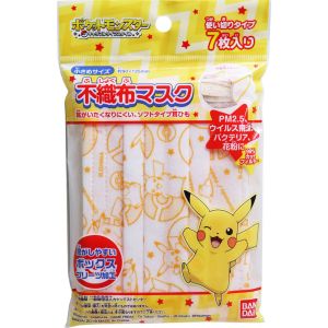 BANDAI BANDAI こども不織布 マスク ポケットモンスター 7枚入