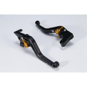 ユーカナヤ U-KANAYA U-KANAYA YA043-020-0211 レバーセット STD/ショート BK/GD (ツヤケシ) XSR900 16-21