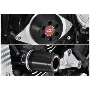 アグラス AGRAS アグラス 342-400-005BX Rスライダー 3点SETφ50ロゴBLK フレーム/ジェネレターA Z900RS 18 AGRAS