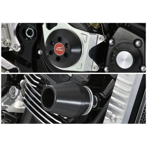 アグラス AGRAS アグラス 342-400-008B Rスライダー 3点SET φ60 BLK フレーム/クラッチA Z900RS 18 AGRAS