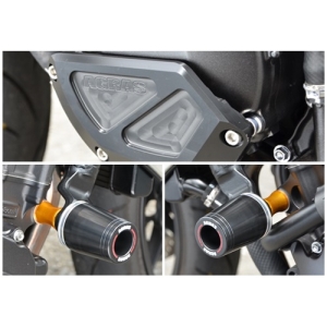 アグラス AGRAS アグラス 342-181-006BX レーシングスライダー 3点SET フレーム φ50ロゴ有+左側ジェネレーターB BLK AGRAS