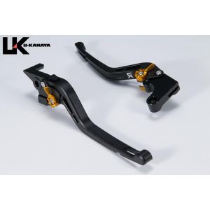 ユーカナヤ U-KANAYA U-KANAYA HO078-042-0511 レバーセット GPタイプ/ロング BK/RD (ツヤケシ) モンキー125 18- (JB02/JB03/JB05)