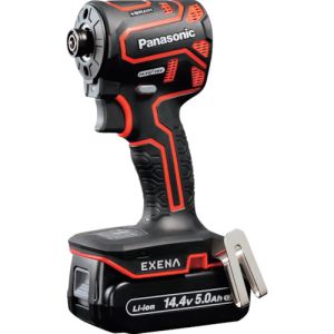 パナソニック Panasonic パナソニック EZ1PD1J14D-R 充電インパクトドライバー 14.4V5.0Ah電池セット品 赤 Panasonic