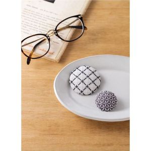 ルシアン LECIEN ルシアン 刺しゅうキット 刺し子のブローチセット 約5 3.5cm モノトーン CSK98959 hidamari