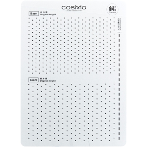 ルシアン LECIEN ルシアン コスモ Sashiko Tenplate 刺し子テンプレート 約13×18cm 斜方眼 5mm 6mm CS412406
