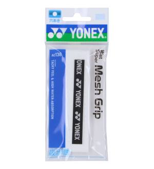 ヨネックス YONEX ヨネックス テニス ウェットスーパーメッシュグリップ 1本入り AC138 ホワイト 011