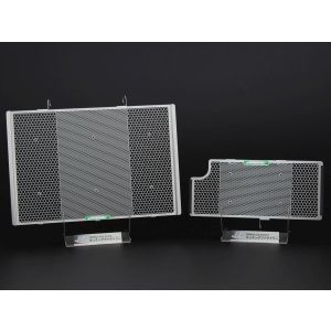 エッチングF エッチングF RGK-ZX10R-03 ラジエター＆オイルクーラーガードセット エンブレム黒 ZX-10R 21-