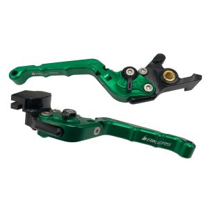 バイカーズ BIKERS バイカーズ K0526-GRN レバーセット 可倒式 カーブタイプ グリーン ZX-25R 20-24 Ninja650/Z650 17-25 Z900 18-24