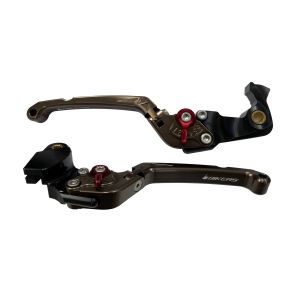 BIKERS BIKERS K0512-TIN レバーセット 可倒式 フラットタイプ チタン Z900RS 18-24 ZX-6R 19-24 Z1000 17-22 Ninja1000 17-19