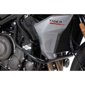 ヘプコアンドベッカー ヘプコアンドベッカー 5017636 00 01 エンジンガード ブラック クラッシュパッド付 Trident660 21-25/Tiger Sport 22-25