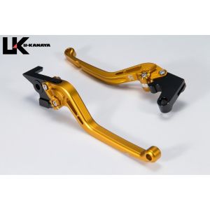 ユーカナヤ U-KANAYA U-KANAYA KA045-086-0112-06 レバーセット STD/ロング (ツヤケシGD/ツヤ有TI)Ninja650 17/Z650 17