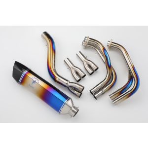 アエラ AELLA アエラ AE-42026SC リアルスペックマフラー(ダウン)チタングラデーション Ninja1000SX