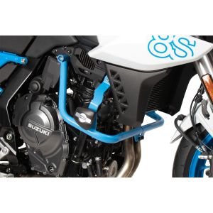 ヘプコアンドベッカー Hepco&Becker ヘプコアンドベッカー 5013551 00 07 エンジンガード ブルー クラッシュパッド付 GSX-8S 23-25