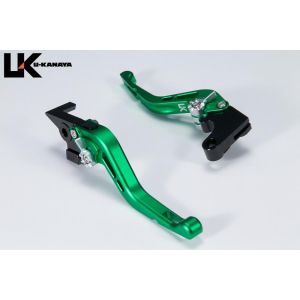 ユーカナヤ U-KANAYA U-KANAYA KA080-086-0617 レバーセット GPタイプ/ショート GN/TI (ツヤケシ) Z650RS