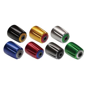 ユーカナヤ U-KANAYA U-KANAYA BEGVRDHO28 アルミビレットバーエンド グルーブ レッド/ブルー CBR1000RR SC57/SC59/SC77