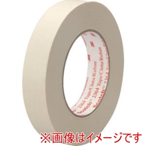 スリーエム 3M スリーエム 2364 24X55 スコッチ クレープマスキングテープ 2364 24mmX55m 薄黄色 36巻 メーカー直送 代引不可 北海道沖縄離島不可