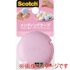 スリーエム 3M スリーエム 810 MCR-PK スコッチ メンディングテープ マカロン型テープディスペンサー付き 810 ピンク MCR-PK