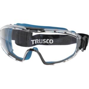 トラスコ中山 TRUSCO トラスコ G5008B カラーセーフティーゴーグル ワイドビュータイプ ブルー TRUSCO
