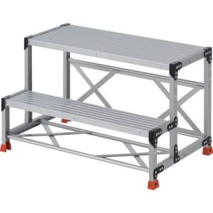 トラスコ中山 TRUSCO トラスコ TSF2106 作業用踏台 2段 ステップ奥行200 高さ0.60m 天板1000X400 TRUSCO メーカー直送 代引不可 北海道沖縄離島不可