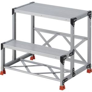 トラスコ中山 TRUSCO トラスコ TSF287 作業用踏台 2段 ステップ奥行200 高さ0.70m 天板800X400 TRUSCO メーカー直送 代引不可 北海道沖縄離島不可