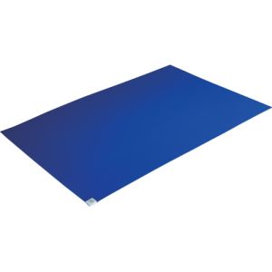 トラスコ中山 TRUSCO トラスコ中山 CMKK-6090-6B 抗菌粘着クリーンマット 600×900MM ブルー 1シート 60枚入 メーカー直送 代引 北海道 沖縄 離島不可