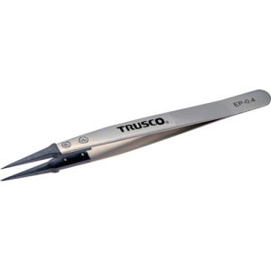 トラスコ TRUSCO トラスコ EP-0.4 ESDチップピンセット 先細型 先端幅0.4mm TRUSCO