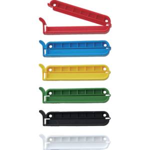 トラスコ中山 TRUSCO トラスコ TWC50AS8P 袋留めクリップ 8P 白赤黄青緑黒 TRUSCO