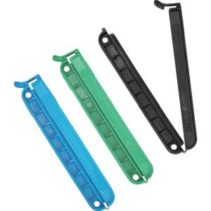 トラスコ中山 TRUSCO トラスコ TWC110BGK3P 袋留めクリップ 3P 青緑黒 TRUSCO