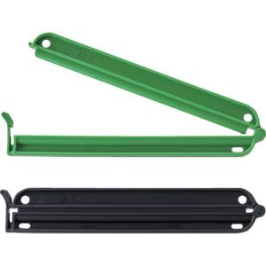 トラスコ中山 TRUSCO トラスコ TWC150GK2P 袋留めクリップ 2P 緑黒 TRUSCO