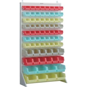 トラスコ中山 TRUSCO T-16227N-SK-AW パネルコンテナラック 910X320XH1600 クリアカラーコンテナ 小X56 中X12 大X8 メーカー直送 代引不可 北海道沖縄離島不可