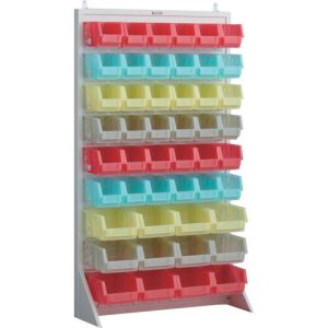 トラスコ中山 TRUSCO T-1636N-SK-AW パネルコンテナラック 910X320XH1600 クリアカラーコンテナ 中X36 大X12 メーカー直送 代引不可 北海道沖縄離島不可