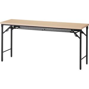 トラスコ中山 TRUSCO トラスコ TSTT1845C 折りたたみ会議テーブル 1800X450XH700 棚板付 ナチュラル TRUSCO メーカー直送 代引不可 北海道沖縄離島不可