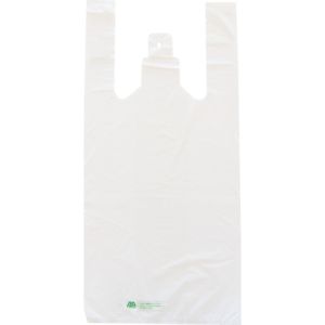 トラスコ中山 TRUSCO トラスコ中山 BSB8-25-W バイオマスプラスチック配合レジ袋 8/25号 340X250mm 乳白 100枚入