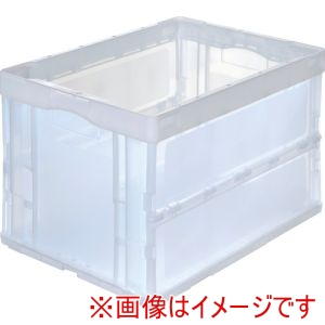 トラスコ中山 TRUSCO トラスコ中山 CRS50N2-TM オリコン 折りたたみコンテナ50L 透明 TRUSCO