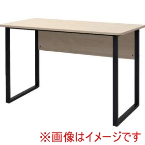 トラスコ中山 TRUSCO トラスコ中山 TRLD1260-NAA 平机 木目天板黒脚 W1200×D600×H700mm メーカー直送 代引不可 北海道沖縄離島不可