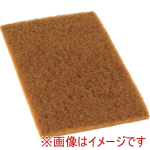 トラスコ中山 TRUSCO トラスコ中山 TEFP-120 エコノミー不織布研磨パッド 10枚入 #120相当 黄土色