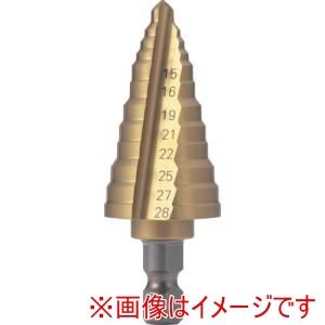 トラスコ中山 TRUSCO トラスコ中山 NMS-33EGA 電気設備用ステップドリル 2枚刃チタンコーティング 21～33mm メーカー直送 代引不可 北海道沖縄離島不可